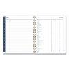 Gemma Academic Year Weekly/Monthly Planner, Geode Artwork, 11 x 8.5, Blue/Purple Cover, 12-Month (July To June): 2025 To 2026
