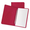 Heavyweight Pressguard And Pressboard Report Cover W/Reinforced Side Hinge, 2-Prong Fastener, 3" Cap, 8.5 X 11, Executive Red