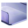Recycled Plastic Letter Tray, 1 Section, Letter Size Files, 10.16" x 12.8" x 2.76", Translucent Ash, 2/Pack