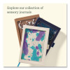 Shake It Up Sensory Journal, Interactive Blue/Purple Color-Fusing Oil Ocean, Wide/Legal Rule, Cream Cover, (80) 8 x 5 Sheets