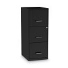 Soho Vertical File Cabinet, 3 Drawers: File/File/File, Letter, Black, 14" X 18" X 34.9"