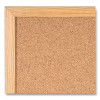 Value Cork Board With Oak Frame, 24" x 36", Brown Surface, Natural Oak Frame