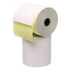 Impact Printing Carbonless Paper Rolls With End Of Roll Indicator, 3" x 90 Ft, White/Canary, 50/Carton