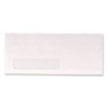 Invoice-Format Address-Window Envelope, #10, Commercial Flap, Gummed Closure, 4.13 x 9.5, White, 500/Box