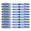 One Hybrid N Rollerball Pen, Stick, Extra-Fine 0.3 Mm, Blue Ink, Blue Barrel, 10/Box