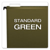 Surehook Hanging Folders, Letter Size, 1/5-Cut Tabs, Standard Green, 20/Box