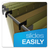 Surehook Hanging Folders, Letter Size, 1/5-Cut Tabs, Standard Green, 20/Box
