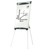 Euro Magnetic Presentation Easel, 27" x 39", White Surface, Satin Aluminum Frame