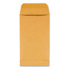 Kraft Coin And Small Parts Envelope, #6, Square Flap, Gummed Closure, 3.38 X 6, Brown Kraft, 500/Box