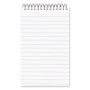 Paper Blanc Xtreme White Wirebound Memo Pads, Randomly Assorted Cover Colors, Narrow Rule, (60) White 3 x 5 Sheets