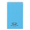 Paper Blanc Xtreme White Wirebound Memo Pads, Randomly Assorted Cover Colors, Narrow Rule, (60) White 3 x 5 Sheets