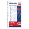 Telephone Message Book, Two-Part Carbonless, 5 x 2.75, 4 Forms/Sheet, 400 Forms Total