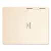 Top Tab Fastener Folders, Straight Tab, Expands 0.75", 1 Fastener, Legal Size, Manila, 50/Box