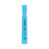 Desk Highlighters, Fluorescent Blue Ink, Chisel Tip, Blue Barrel, Dozen