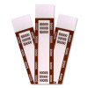 Currency Straps, Self-Adhesive, Fifties, $5,000 Strap, Brown/White, 1,000/Pack
