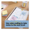 Recycled Notes In Wanderlust Pastels Collection Colors, 1.88" x 1.88", Assorted Colors, 70 Sheets/Pad, 18 Pads/Pack