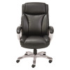 Alera Veon Series Executive High-Back Bonded Leather Chair, Supports Up To 275 Lb, Black Seat/Back, Graphite Base