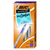 Round Stic Grip Xtra Comfort Ballpoint Pen, Easy-Glide System, Stick, Medium 1.2 Mm, Purple Ink, Gray/Purple Barrel, Dozen