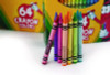 Classic Color Crayons, Classic Flip-Top Box With Built-In Sharpener, Regular Size, 0.31" x 3.63", 64 Assorted Colors, 64/Pack