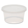 Plastic Deli Container With Lid, 12 Oz, Clear, Plastic, 240/Carton
