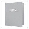 Twin-Pocket Folder With Prong Fasteners, Accommodates (135) 11 x 8.5 Sheets, Gray, 25/Box