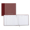 Hardcover Visitor Register Book, Burgundy Cover, 9.78 X 8.5 Sheets, 128 Sheets/Book