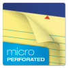 Perforated Writing Pads, Wide/Legal Rule, (50) Canary Yellow 8.5 x 11 Sheets, 12/Pack
