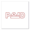 Message Stamp, Paid, Pre-Inked One-Color, Red