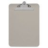 Plastic Clipboard With High Capacity Clip, 1.25" Clip Capacity, Holds 8.5 x 11 Sheets, Translucent Black