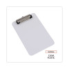 Plastic Clipboard With Low Profile Clip, 0.5" Clip Capacity, Holds 5 x 8 Sheets, Clear