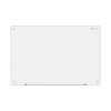 Frameless Glass Marker Board, 36" x 24", White Surface