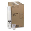 Translucent Drink Cups, Horizontal Sidewall Ribbing, 16 Oz, Plastic, 80/Pack, 12 Packs/Carton