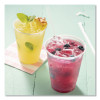 Translucent Drink Cups, Horizontal Sidewall Ribbing, 16 Oz, Plastic, 80/Pack, 12 Packs/Carton
