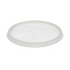 Newspring Delitainer Microwavable Container Lid, Recessed, 4.7" Diameter x 0.4" h, Translucent, Plastic, 480/Carton