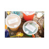 Newspring Delitainer Microwavable Container Lid, Recessed, 4.7" Diameter x 0.4" h, Translucent, Plastic, 480/Carton