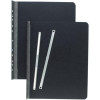 Pressboard Report Cover With Tyvek Reinforced Hinge, Two-Piece Prong Fastener, 3" Capacity, 8.5 X 11, Black/Black