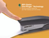 Inpower One-Finger Eco-Friendly Desktop Stapler, 25-Sheet Capacity, Black/Gray