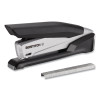 Inpower One-Finger Eco-Friendly Desktop Stapler, 25-Sheet Capacity, Black/Gray