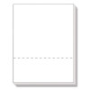 Perforated Laser Cut Sheets, Micro-Perforated 3.5" From Bottom, 24 Lb Bond Weight, 8.5 x 11, White, 500/Ream