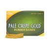 Pale Crepe Gold Rubber Bands, Size 19, 0.04" Gauge, Golden Crepe, 1 Lb Box, 1,890/Box