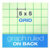 Evidence Engineer's Computation Pad, Quadrille Rule (5 Sq/In, 1 Sq/In), (200) Green-Tint 8.5 x 11 Sheets