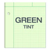 Evidence Engineer's Computation Pad, Quadrille Rule (5 Sq/In, 1 Sq/In), (200) Green-Tint 8.5 x 11 Sheets