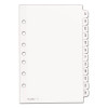 Preprinted Tab Dividers, 12-Tab, Jan. To Dec., 8.5 x 5.5, White, 1 Set