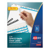 Print And Apply Index Maker Clear Label Unpunched Dividers, 5-Tab, 11 x 8.5, White, 25 Sets
