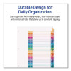 Customizable Table Of Contents Ready Index Multicolor Dividers, 31-Tab, 1 To 31, 11 x 8.5, White, 6 Sets
