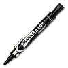 Marks A Lot Large Desk-Style Permanent Marker With Metal Pocket Clip, Broad Bullet Tip, Black, Dozen