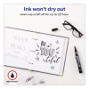 Marks A Lot Large Desk-Style Permanent Marker With Metal Pocket Clip, Broad Bullet Tip, Black, Dozen