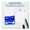 No-Iron Fabric Labels, 0.5 x 1.75, White, 18/Sheet, 3 Sheets/Pack