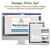 Ecofriendly Adhesive Name Badge Labels, 3.38 X 2.33, White, 80/Pack