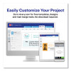 Easy Peel White Address Labels W/ Sure Feed Technology, Laser Printers, 1.33 X 4, White, 14/Sheet, 25 Sheets/Pack
